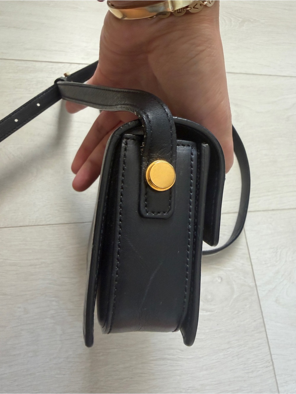 YSL Saint Laurent Black Calfskin Leather Small Lulu Bag Crossbody Bag - Picture 16 of 16